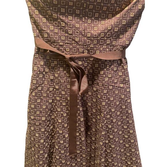 BCBGMAXAZRIA Women's Strapless Cocktail Dress Size 0 Brown/tan - Picture 3 of 7